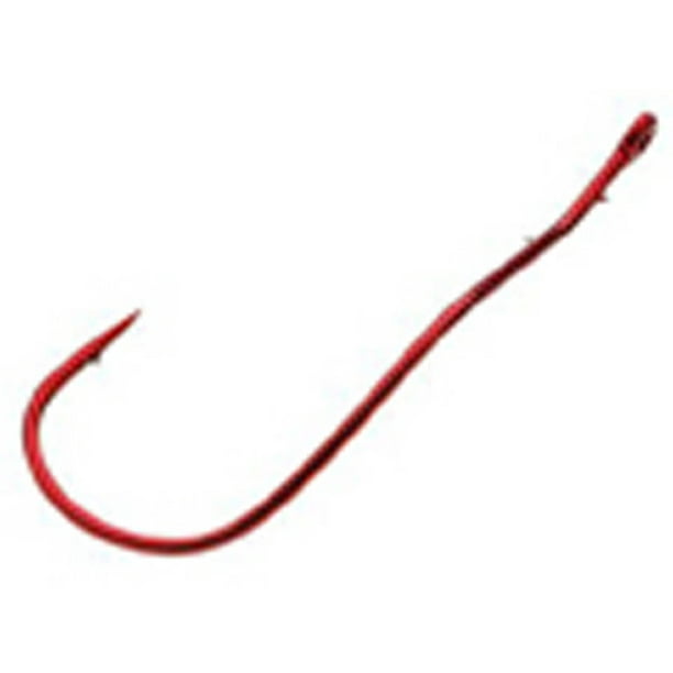 Mustad UltraPoint Slow Death Fishing Hooks Ringed #6 Red 10/pk 33862NP-RB-6-10U